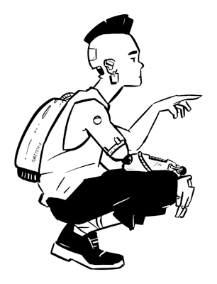 Personnage cyberpunk